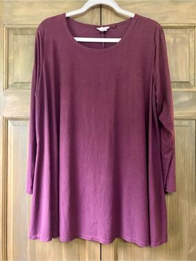 Tru Self Wine Red LS Top 2X